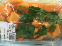 zucca tagliata a cubetti